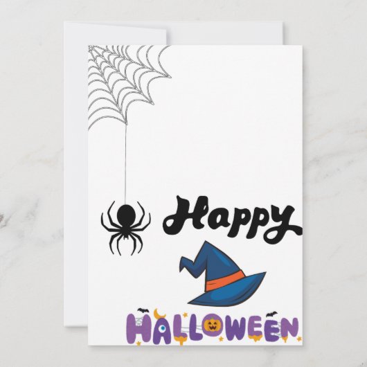 Invitation Fête d'Halloween (Dos)