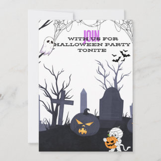 Invitation Fête d'Halloween