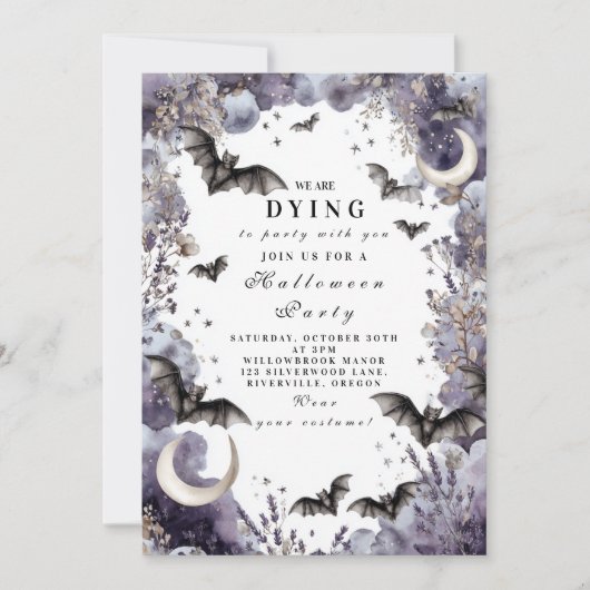 Invitation Fête d'Halloween (Devant)