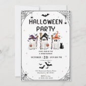 Invitation Fête d'Halloween (Devant)