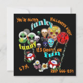 Invitation Fête d'Halloween (Dos)