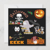 Invitation Fête d'Halloween (Devant)