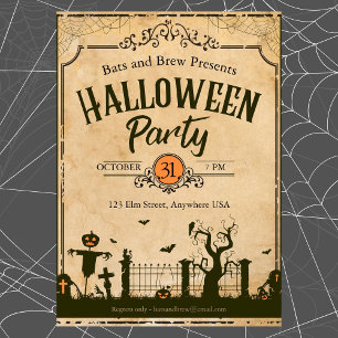 Invitation Fête d'Halloween