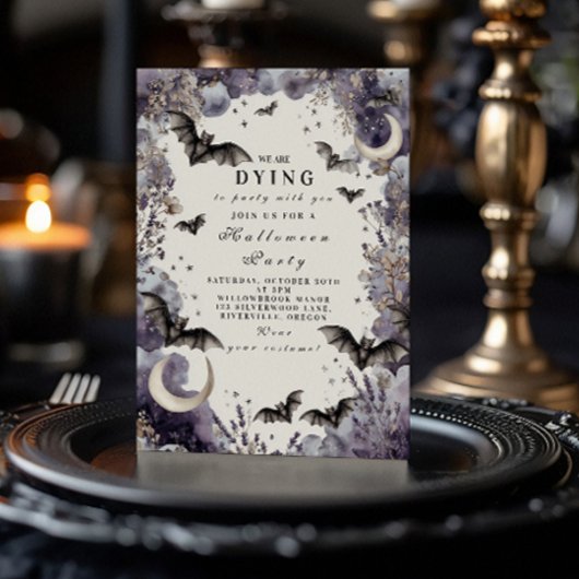 Invitation Fête d'Halloween