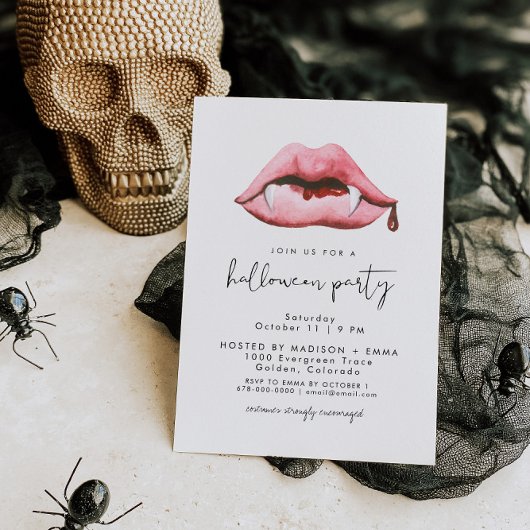 Invitation Fête d'Halloween