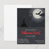 Invitation Fête d'Halloween (Devant / Derrière)