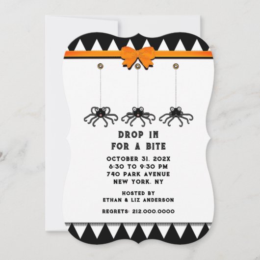 Invitation Fête d'Halloween (Devant)