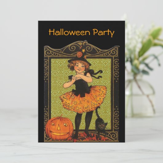 Invitation Fête d'Halloween (Debout devant)