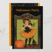 Invitation Fête d'Halloween (Devant / Derrière)