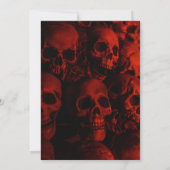 Invitation Fête d'Halloween à capuchon déplaisant (Dos)