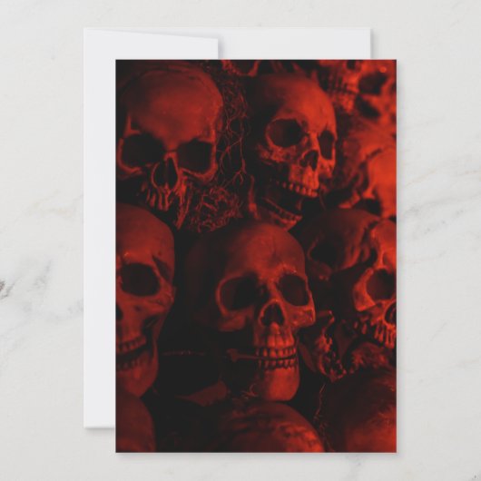 Invitation Fête d'Halloween à capuchon déplaisant (Dos)