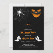 Invitation Fête d'Halloween à la peur des adultes (Devant)