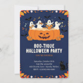 Invitation Fête d'Halloween adorable (Devant)