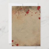 Invitation Fête d'Halloween adulte crâne vintage (Dos)