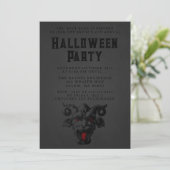 Invitation Fête d'Halloween adulte effrayant Demon Gargoyle (Debout devant)