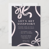 Invitation Fête d'Halloween au serpent Éffrayant (Devant)