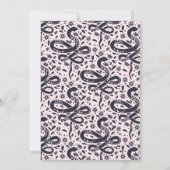 Invitation Fête d'Halloween au serpent Éffrayant (Dos)