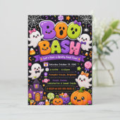 Invitation Fête d'Halloween Bash Boo Mignonne (Debout devant)