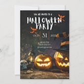 Invitation Fête d'Halloween Cool  (Devant)