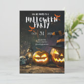 Invitation Fête d'Halloween Cool  (Debout devant)