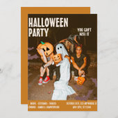 Invitation Fête d'Halloween Costume, Halloween modifiable Vin (Devant / Derrière)