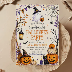 Invitation Fête d'Halloween Costume Mignon