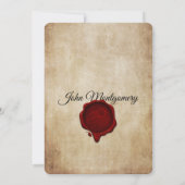 Invitation Fête d'Halloween crâne gothique vintage pour adult (Dos)