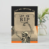 Invitation Fête d'Halloween créative (Debout devant)