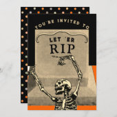 Invitation Fête d'Halloween créative (Devant / Derrière)