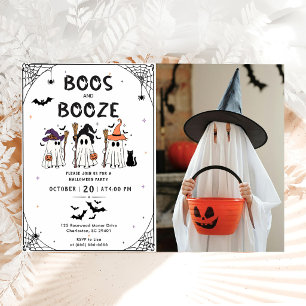 Invitation Fête d'Halloween de Boos et Bozze