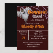 Invitation Fête d'Halloween de Bourgogne (Devant / Derrière)