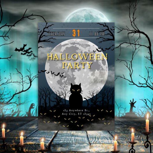 Invitation Fête d'Halloween de Caty 