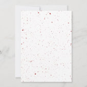 Invitation Fête d'Halloween de chauve-souris de sang (Dos)