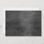 Invitation Fête d'Halloween de Chouette noire et blanche (Dos)