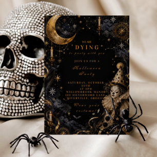 Invitation Fête d'Halloween de Clown Vintage