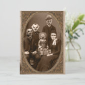 Invitation Fête d'Halloween de la famille des clowns Déplaisa (Debout devant)