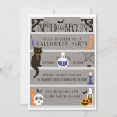 Invitation Fête d'Halloween de la Maison Chasse (Devant)