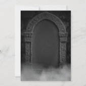 Invitation Fête d'Halloween de la Tombe Effrayante & Brouilla (Dos)