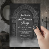 Invitation Fête d'Halloween de la Tombe Effrayante & Brouilla