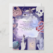 Invitation Fête d'halloween de sorcière mystique (Devant)