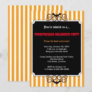 Invitation Fête d'Halloween déjantée