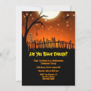 Invitation Fête d'Halloween déplaisante et effrayante