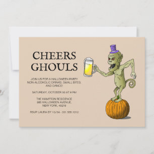 Invitation Fête d'Halloween des goules