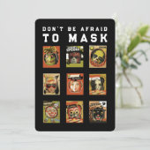 Invitation Fête d'Halloween drôle (Debout devant)