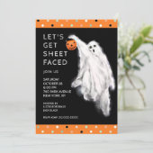 Invitation Fête d'Halloween drôle (Debout devant)