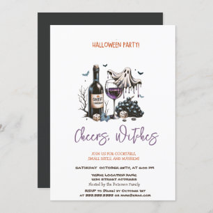 Invitation Fête d'Halloween du Ghost Wine
