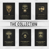 Invitation Fête d'Halloween du monstre démon à capuchon