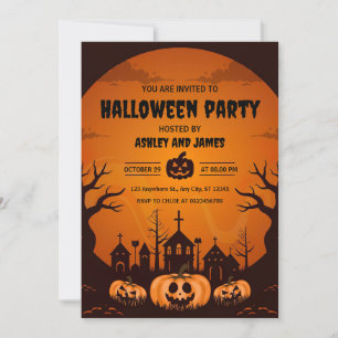 Invitation Fête d'Halloween effrayant