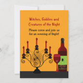 Invitation Fête d'Halloween effrayant (Devant)