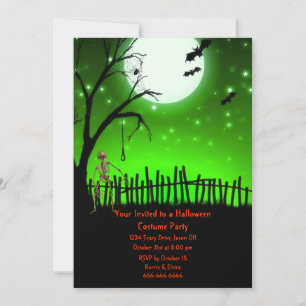 Invitation Fête d'Halloween effrayant
